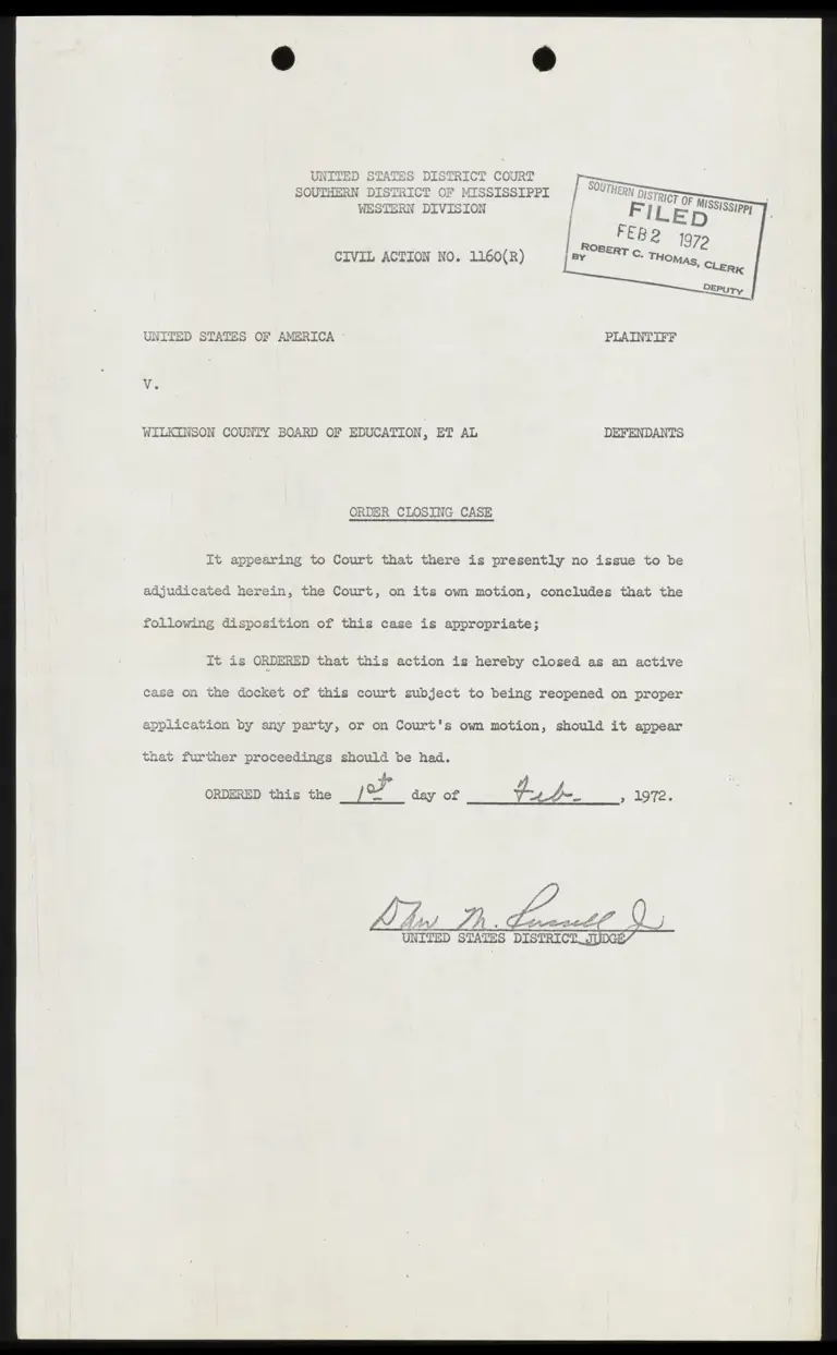 Order Closing Case preview