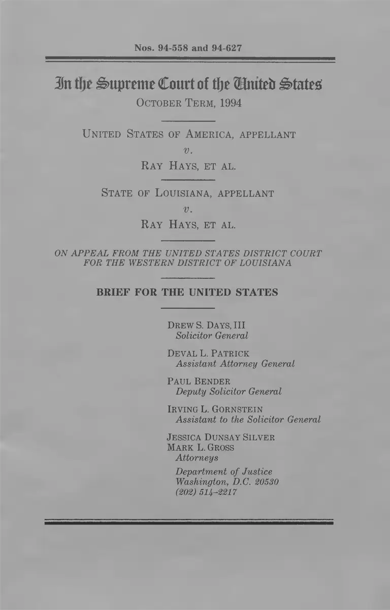 United States v. Hays Brief for Appellant preview