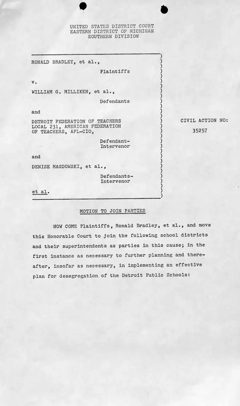 Draft Motion to Join Parties and Brief in Support of Motion preview