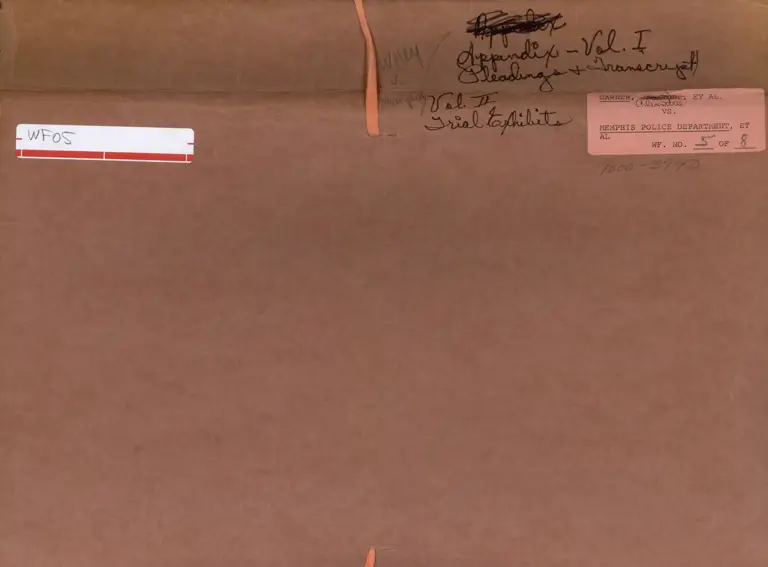 Work Folder 5: Pleading, Transcripts and Appendix preview