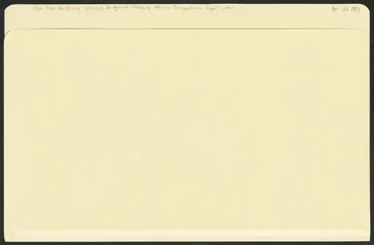 Clemency Petition - Correspondence - Support Letters preview