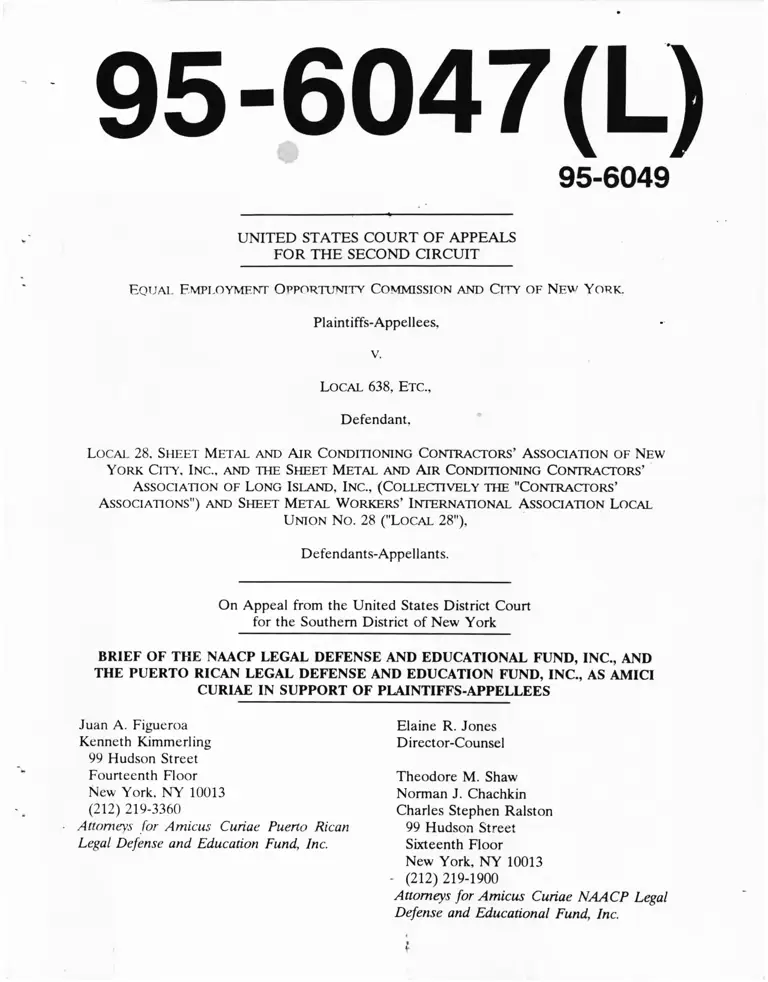 Equal Employment Opportunity Commission v. Local 638 Brief Amici Curiae preview