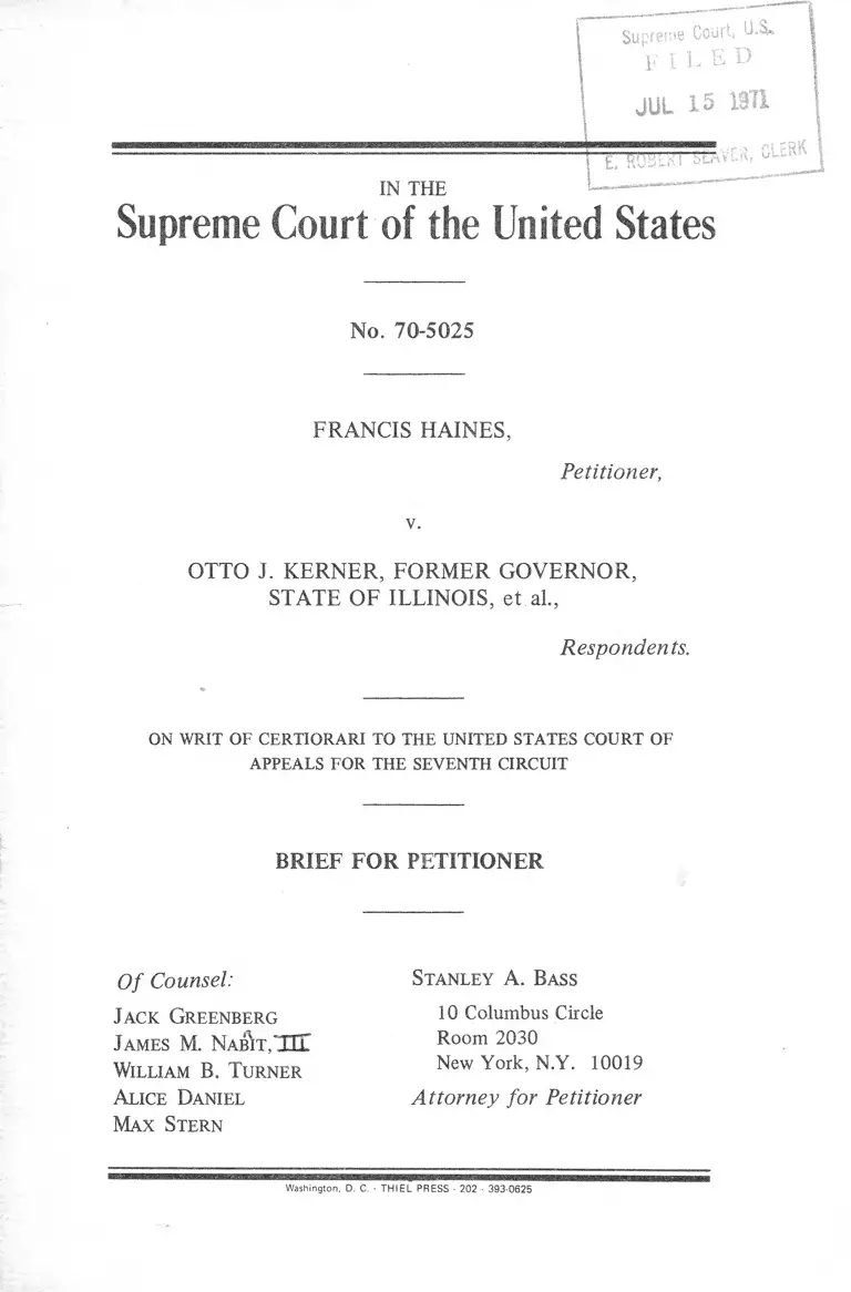 Haines v. Kerner Brief for Petitioner preview