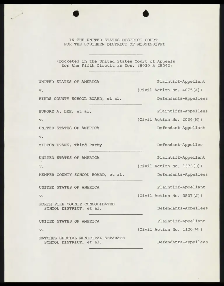 Notice of Consolidation by Defendants-Appellees preview