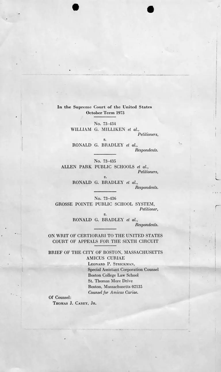 Brief of the City of Boston Amicus Curiae preview
