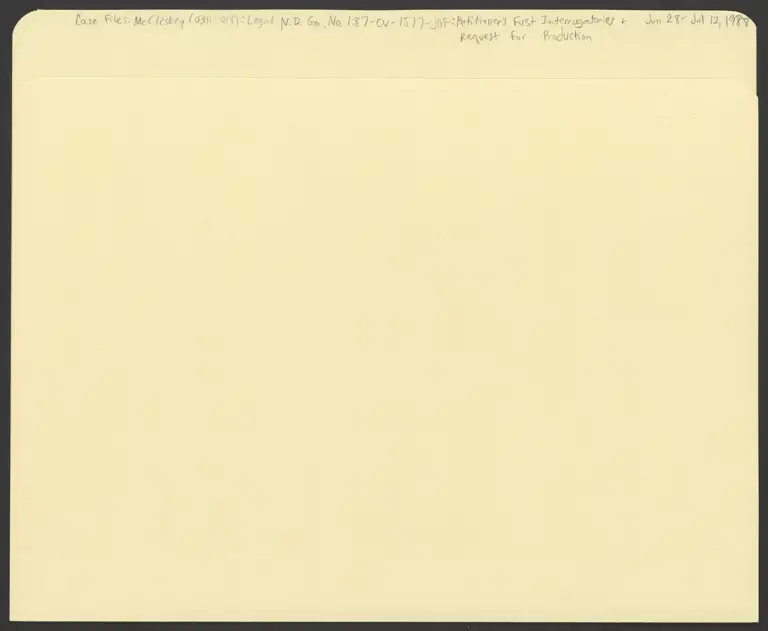 Petitioner's First Interrogatories and Request for Production preview