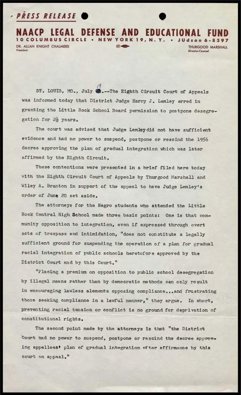 The Eighth Circuit Court of Appeals was informed today… preview