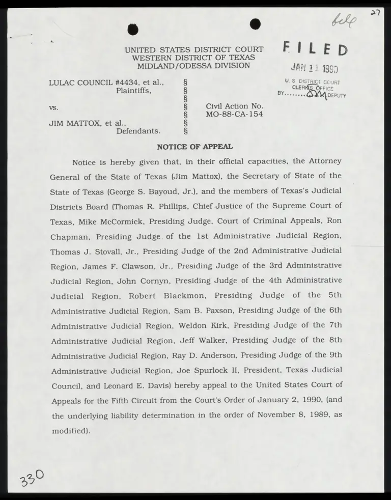 Notices of Appeal preview