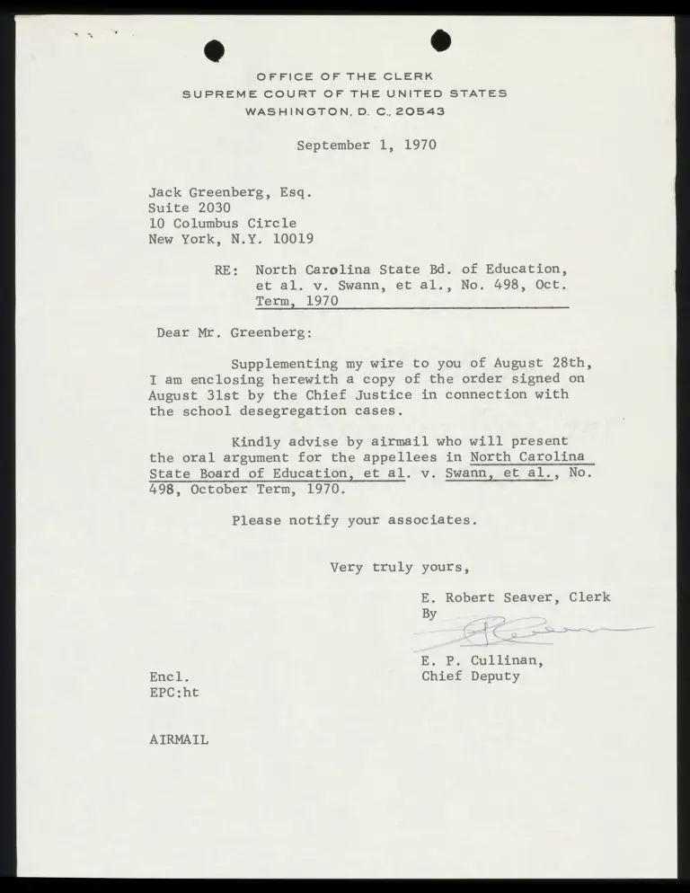 Order with Cover Letter preview