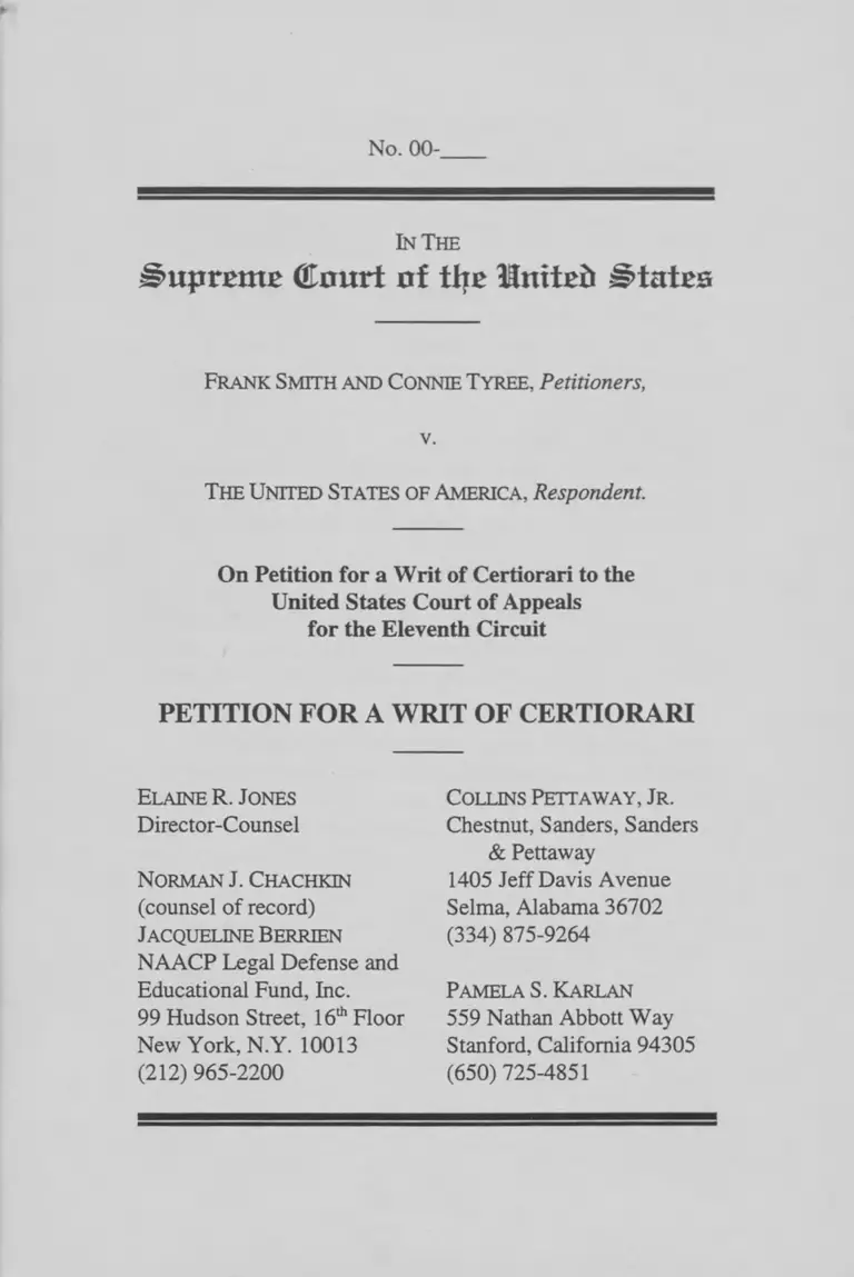 Smith v USA Petition for Writ of Certiorari preview