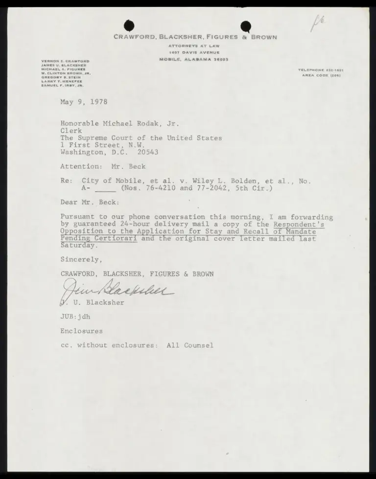 Respondents' Opposition to the Application for Stay and Recall of Mandate Pending Certiorari preview