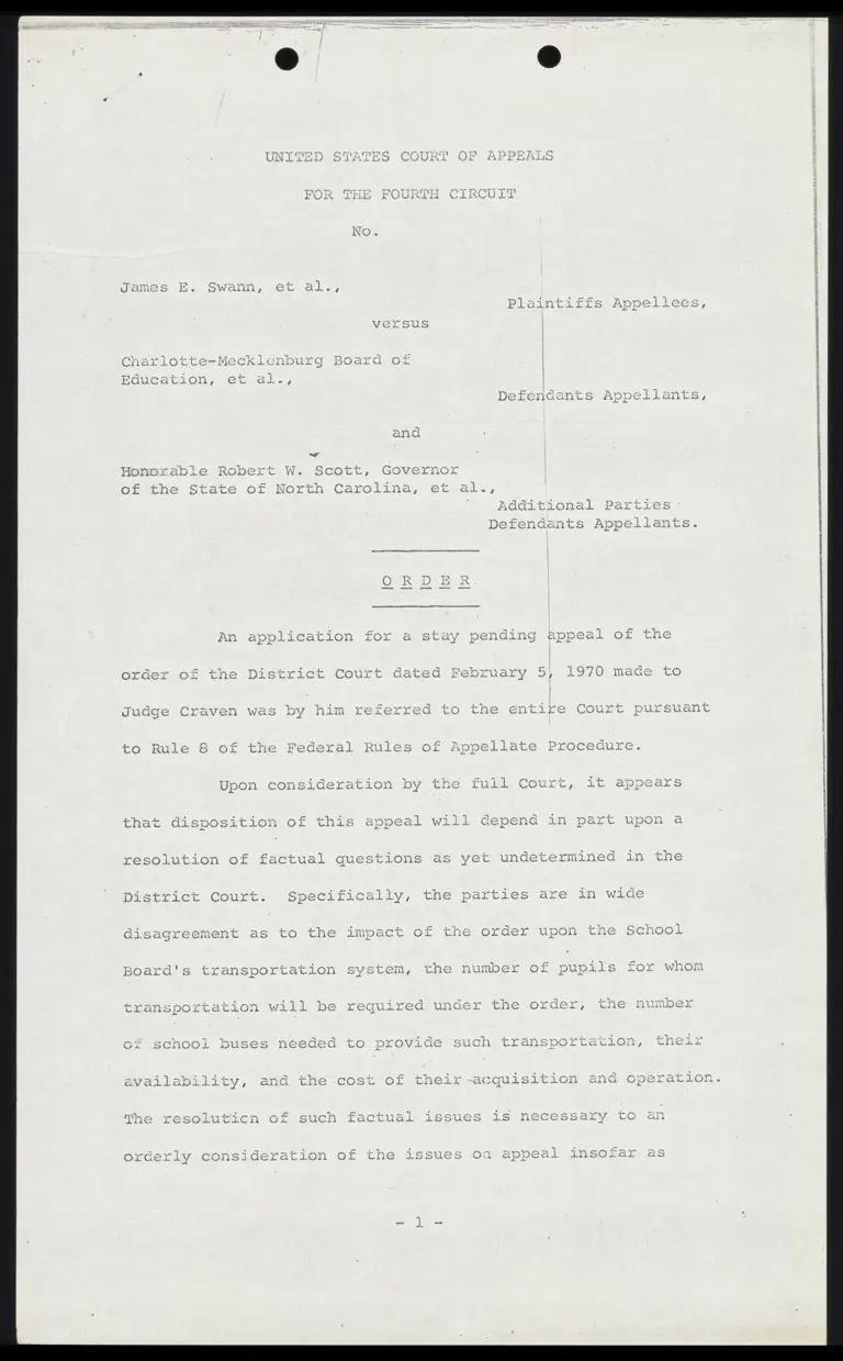 Order Authorizing Modified Busing Requirements and Denying Stay preview