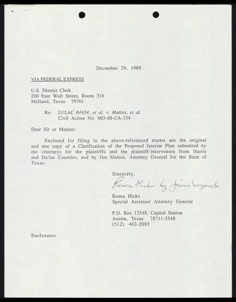 Clarification of the Proposed Interim Plan preview