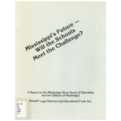 Mississippi's Future - Will the Schools Meet the Challenge? preview