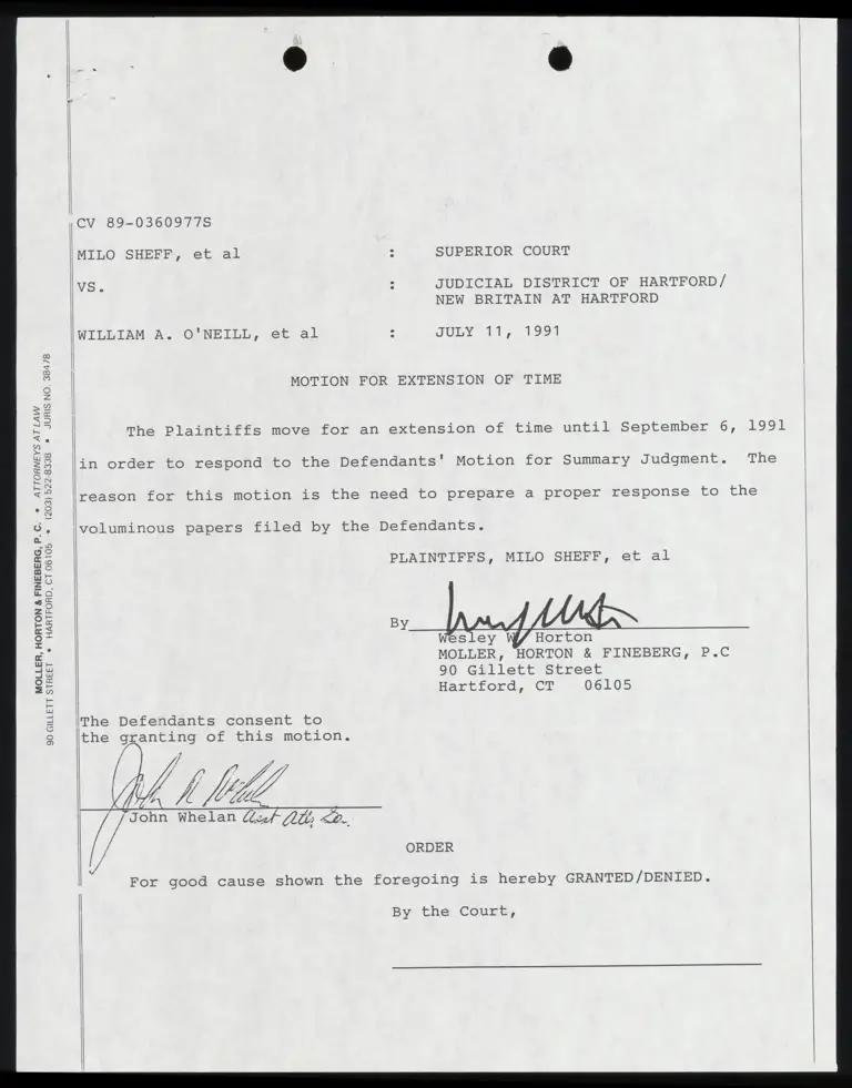 Motion for Extension of Time with Certification preview