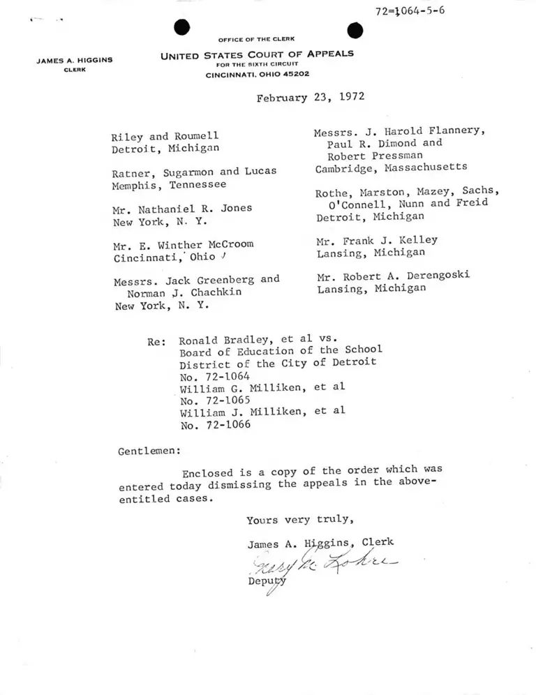 Order Dismissing Appeals preview