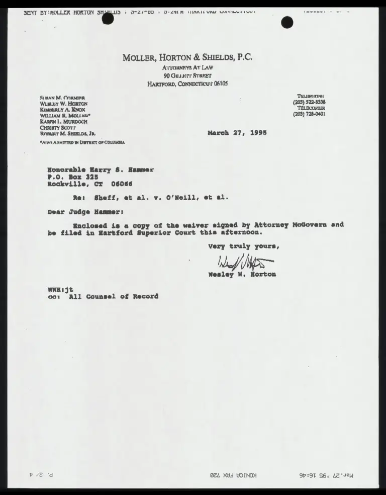 Waiver of Time Limit preview