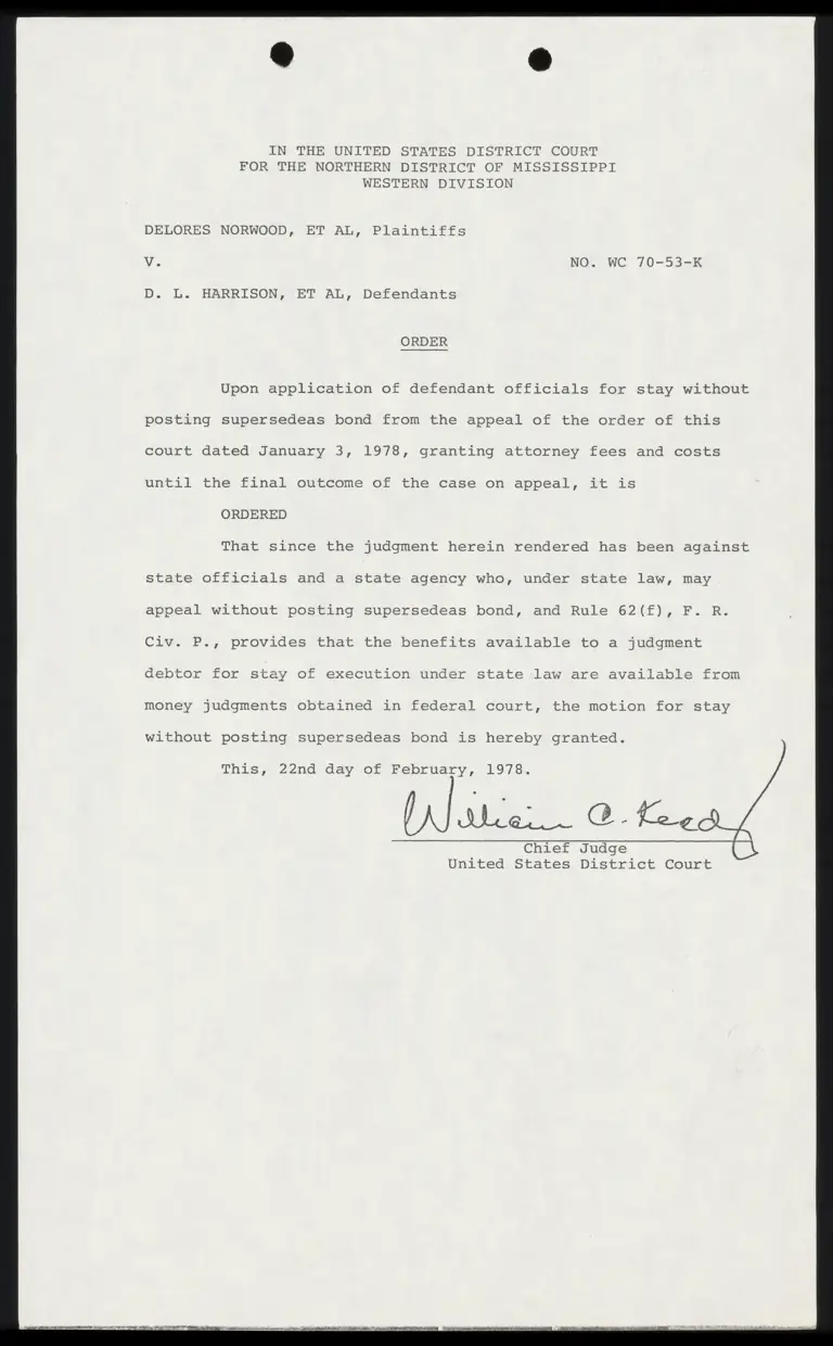 Order on Attorney Fees and Bond preview
