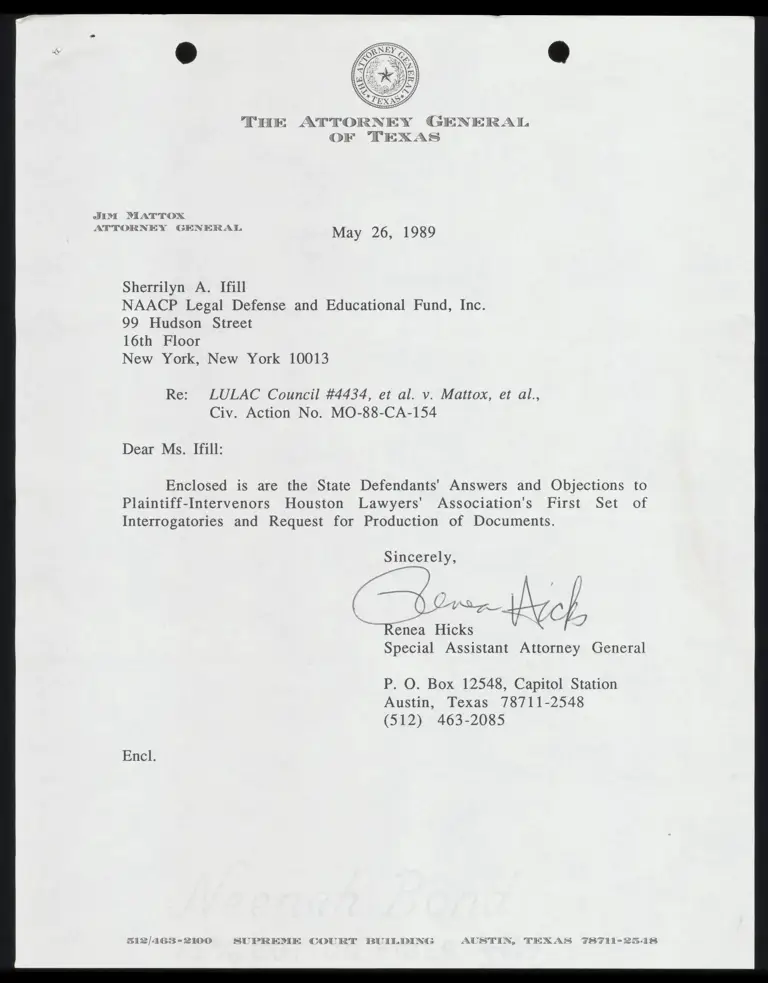 State Defendants' Answers and Objections to Plaintiff-Intervenors HLA First Set of Interrogatories and Request for Production of Documents preview