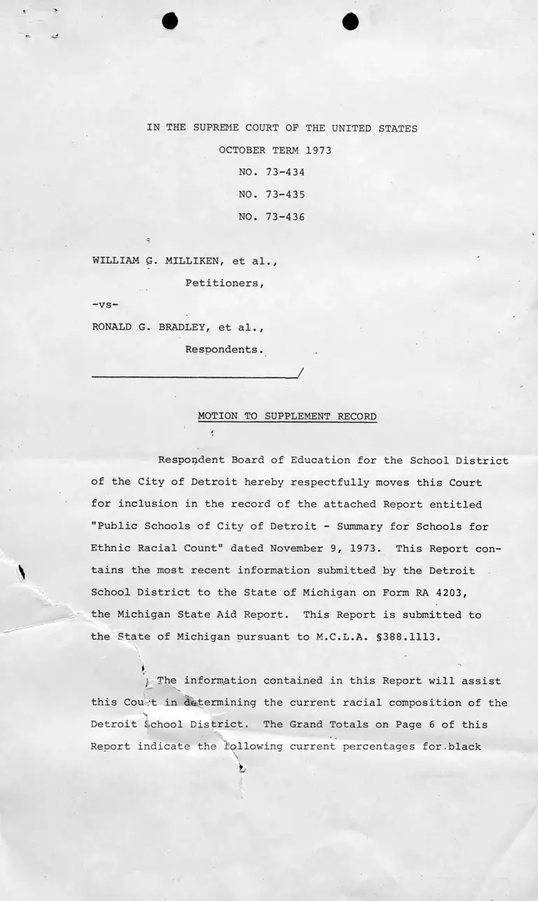 Supreme Court Motion to Supplement Record preview