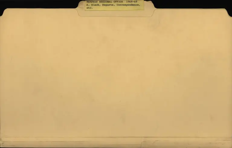 Allen Black Reports and Correspondence 1968-69 (Folder) (Redacted) preview