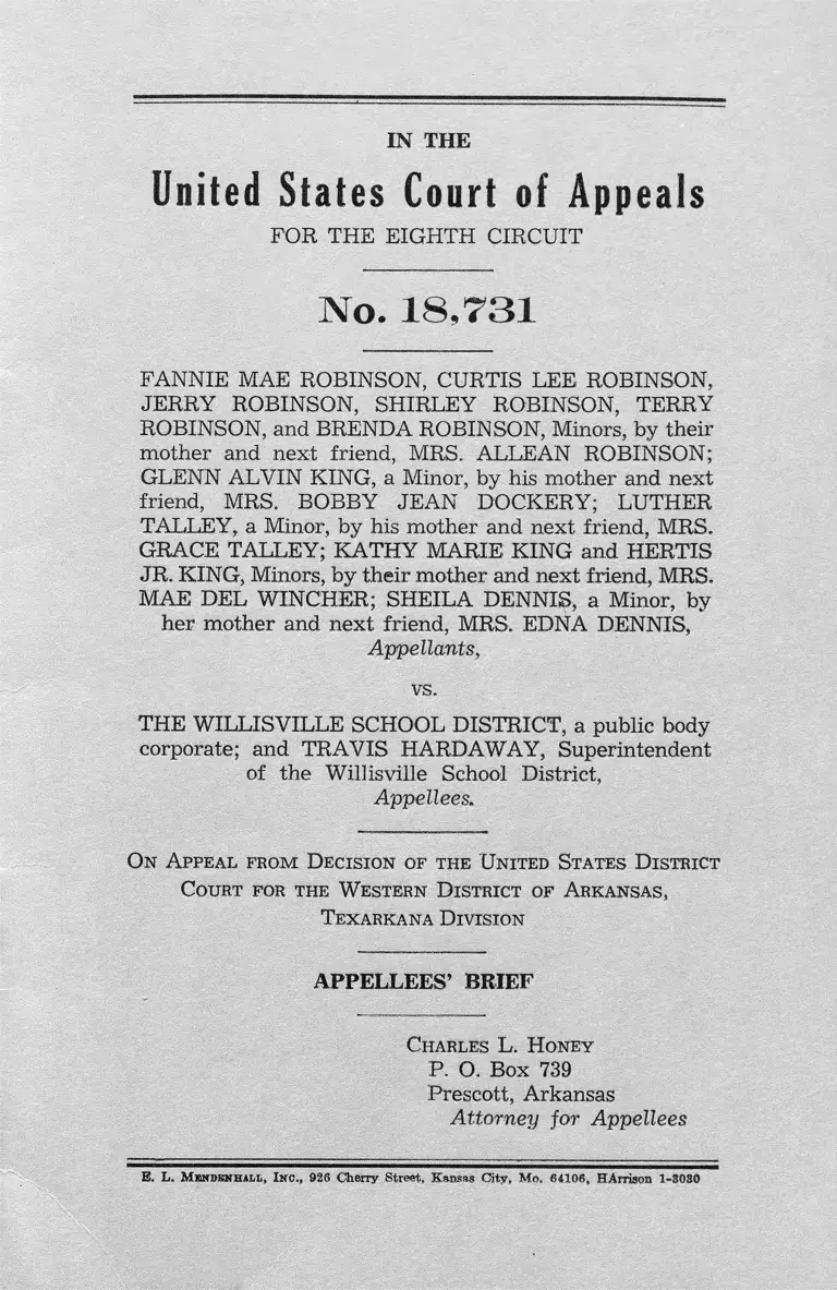 Robinson v Willisville School District Brief of Appellee preview
