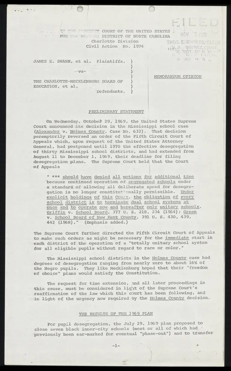 Memorandum Opinion preview