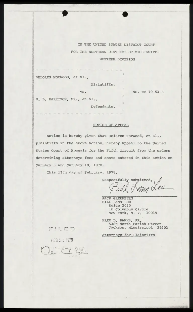 Notice of Appeal preview