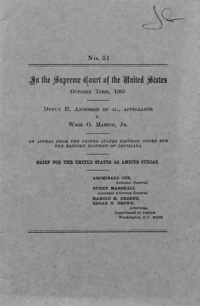 Anderson v. Martin Brief for the United States as Amicus Curiae preview