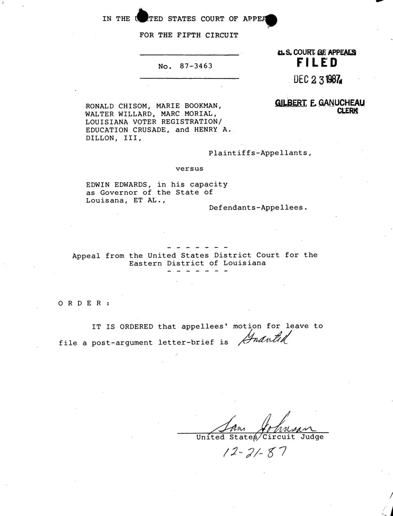 Order Granting Appellees' Motion for Leave preview