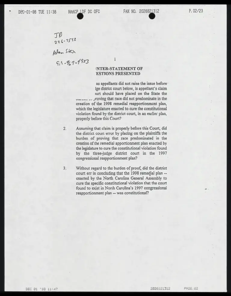 Appellee-Intervenors' Motion to Affirm or Dismiss with Notes preview