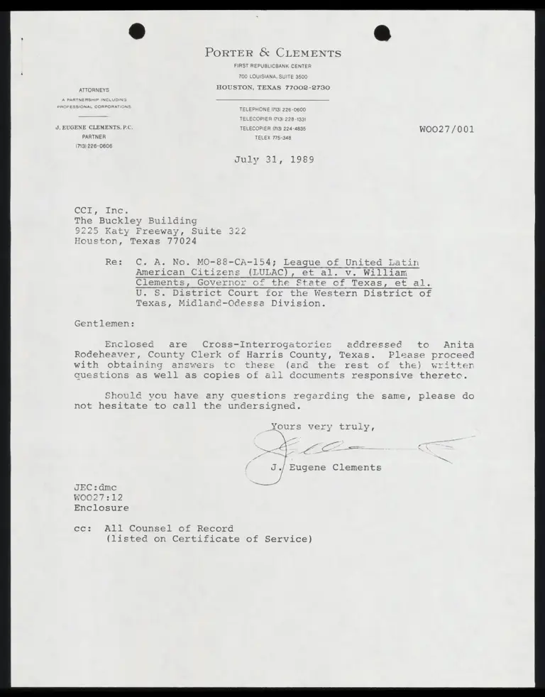 Cross-Interrogatories to Rodeheaver preview