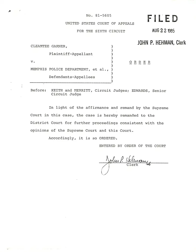 Order to Remand Case preview