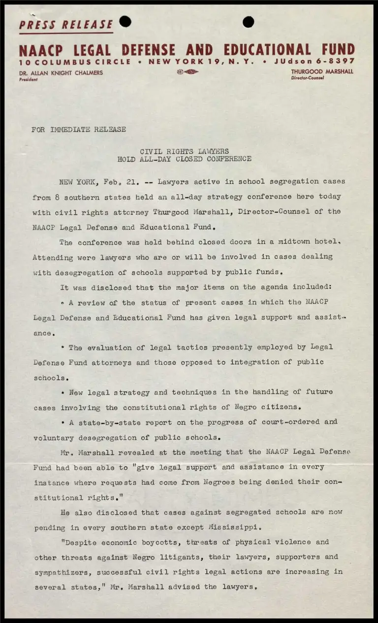 Civil Rights Lawyers Hold All-Day Closed Conference preview