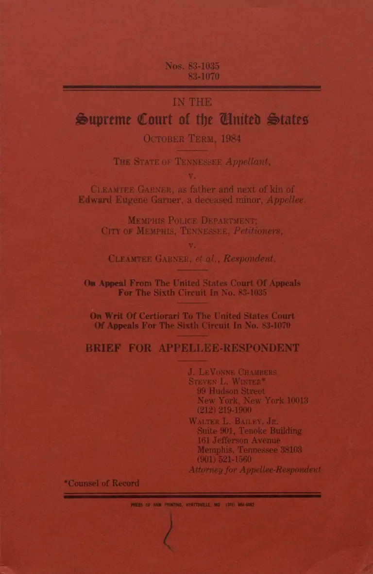 Brief for Appellee-Respondent preview