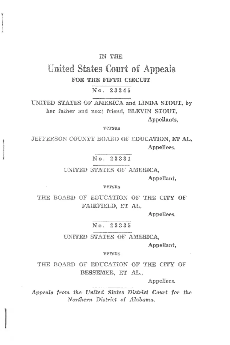 United States v. Jefferson County Board of Education Opinion preview