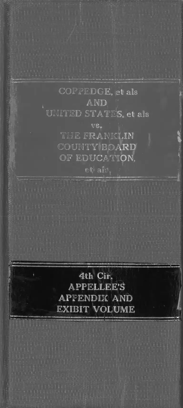 Coppedge v. The Franklin County Board of Education Appellee's Appendix and Exhibit Volume preview