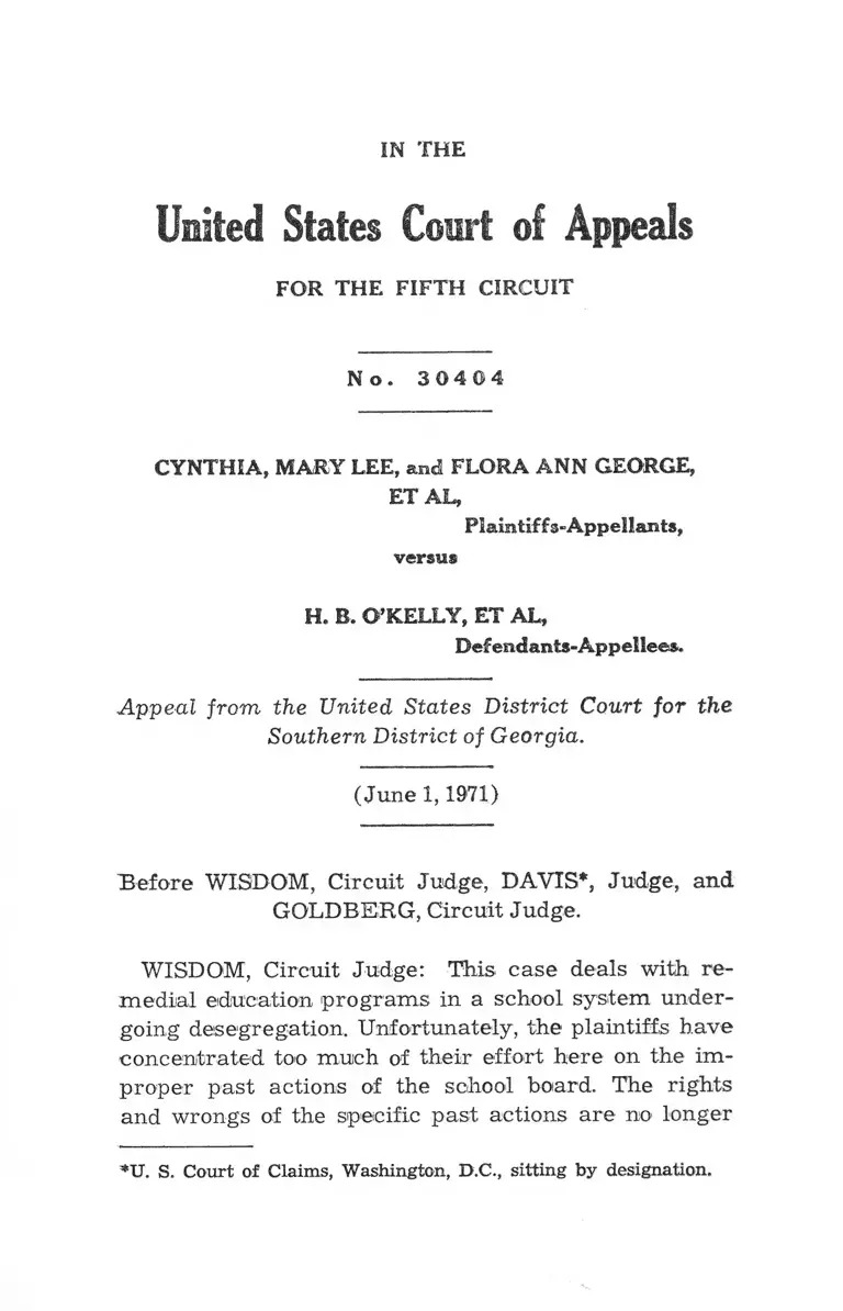 Lee v. O'Kelly Court Opinion preview
