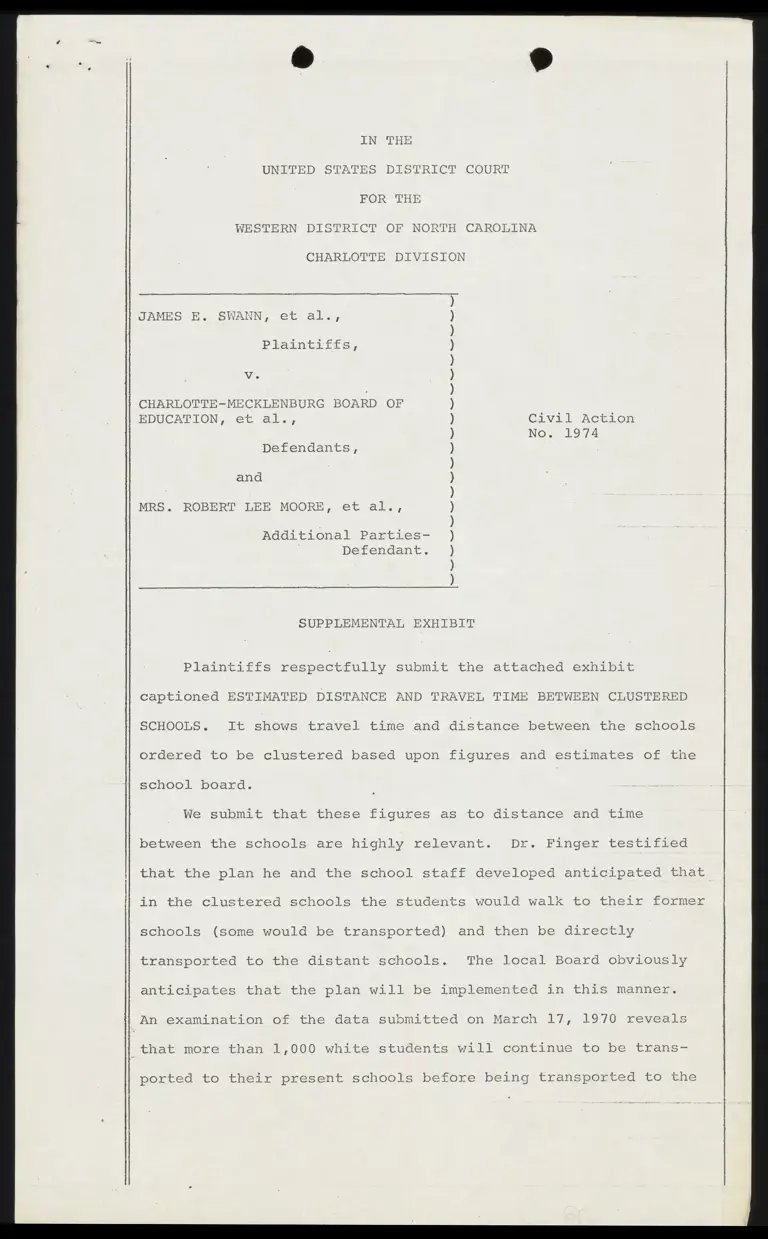 Supplemental Exhibit preview