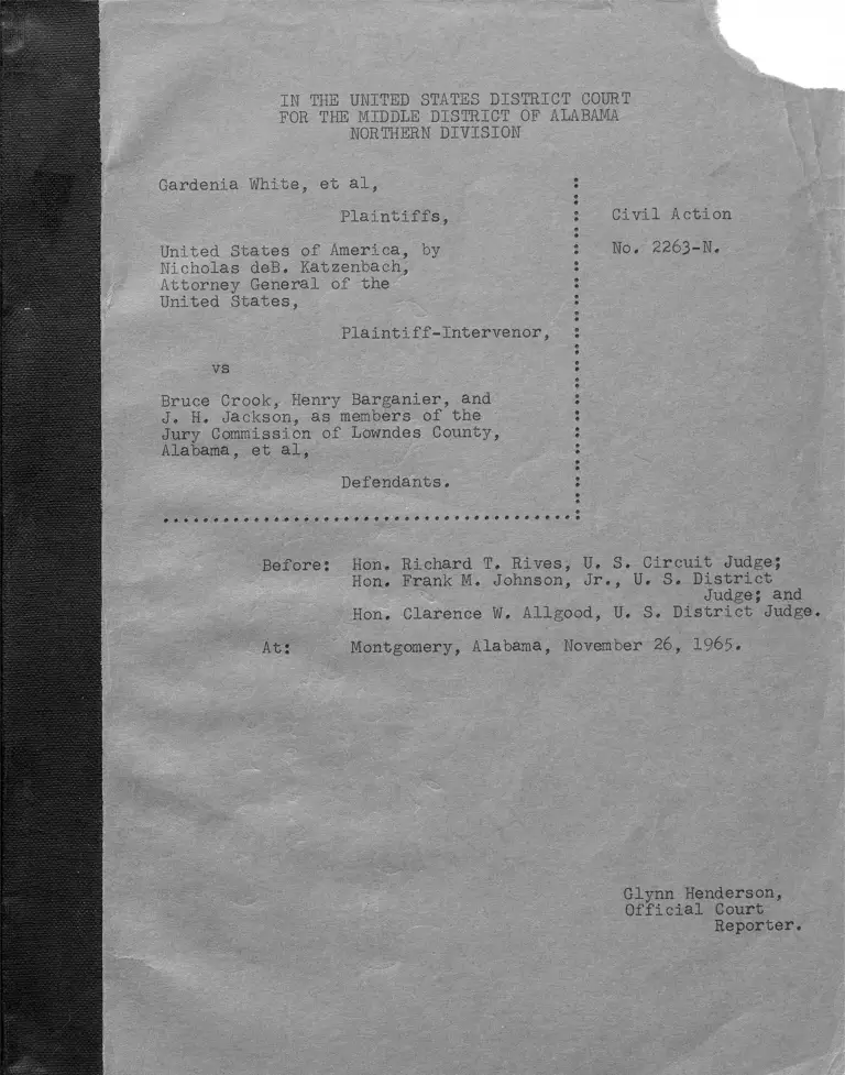 White v. Crook Court Transcript preview