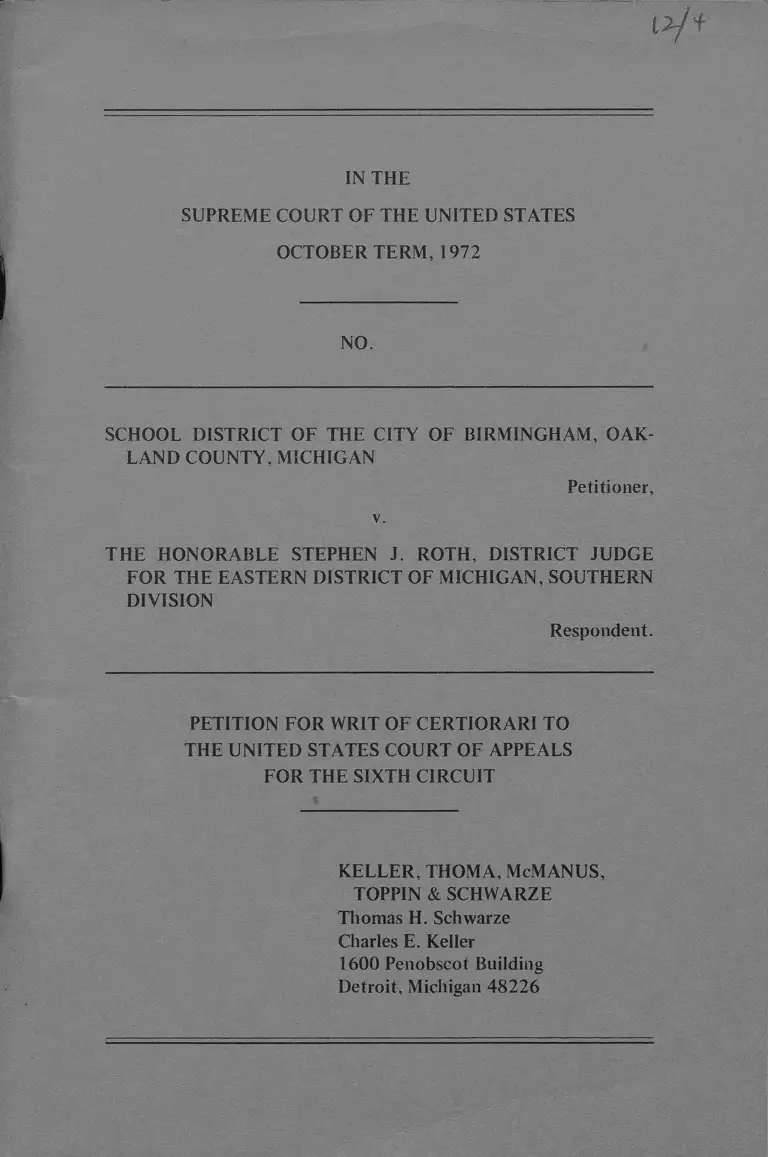 Petition for Writ of Certiorari preview