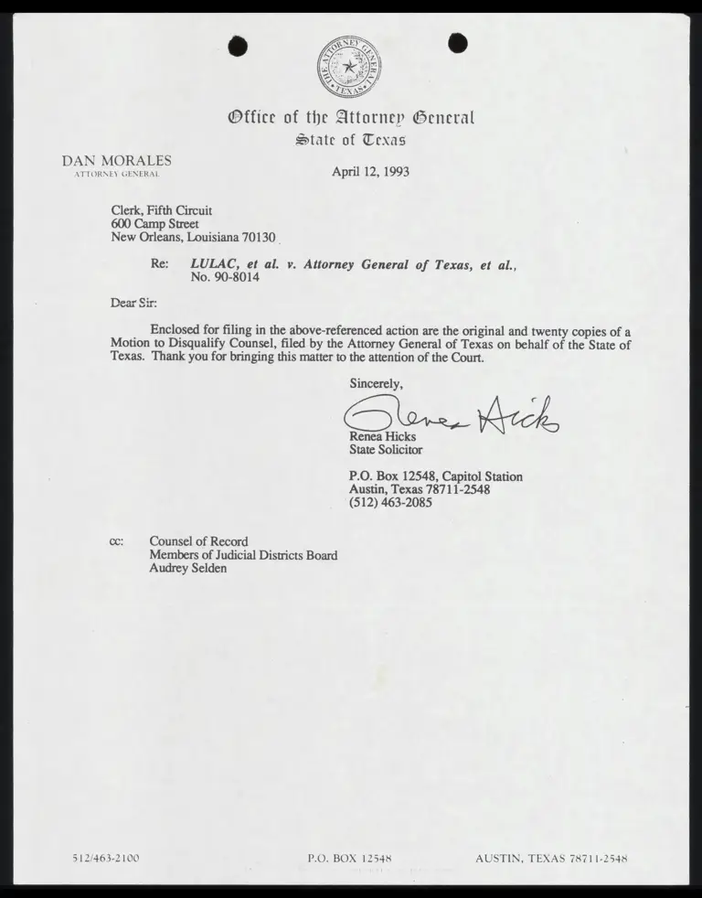 Motion to Disqualify Counsel preview