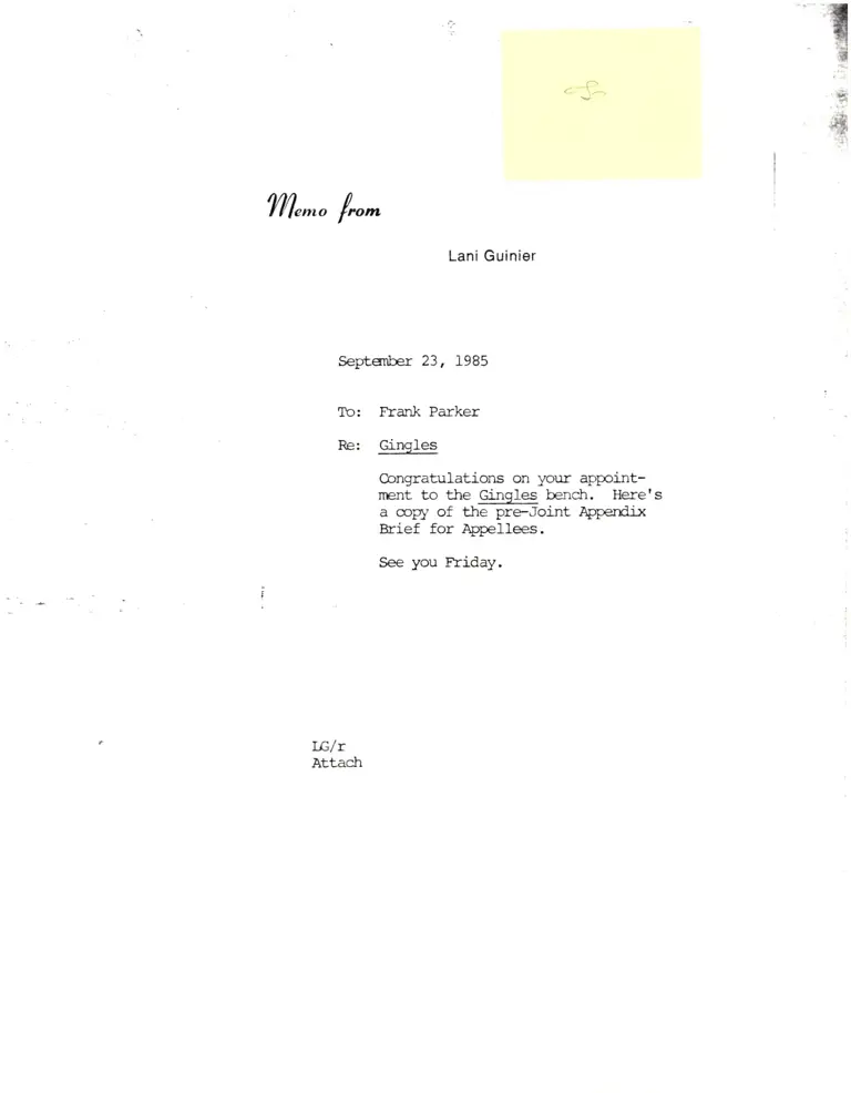 Correspondence from Guinier to Parker preview