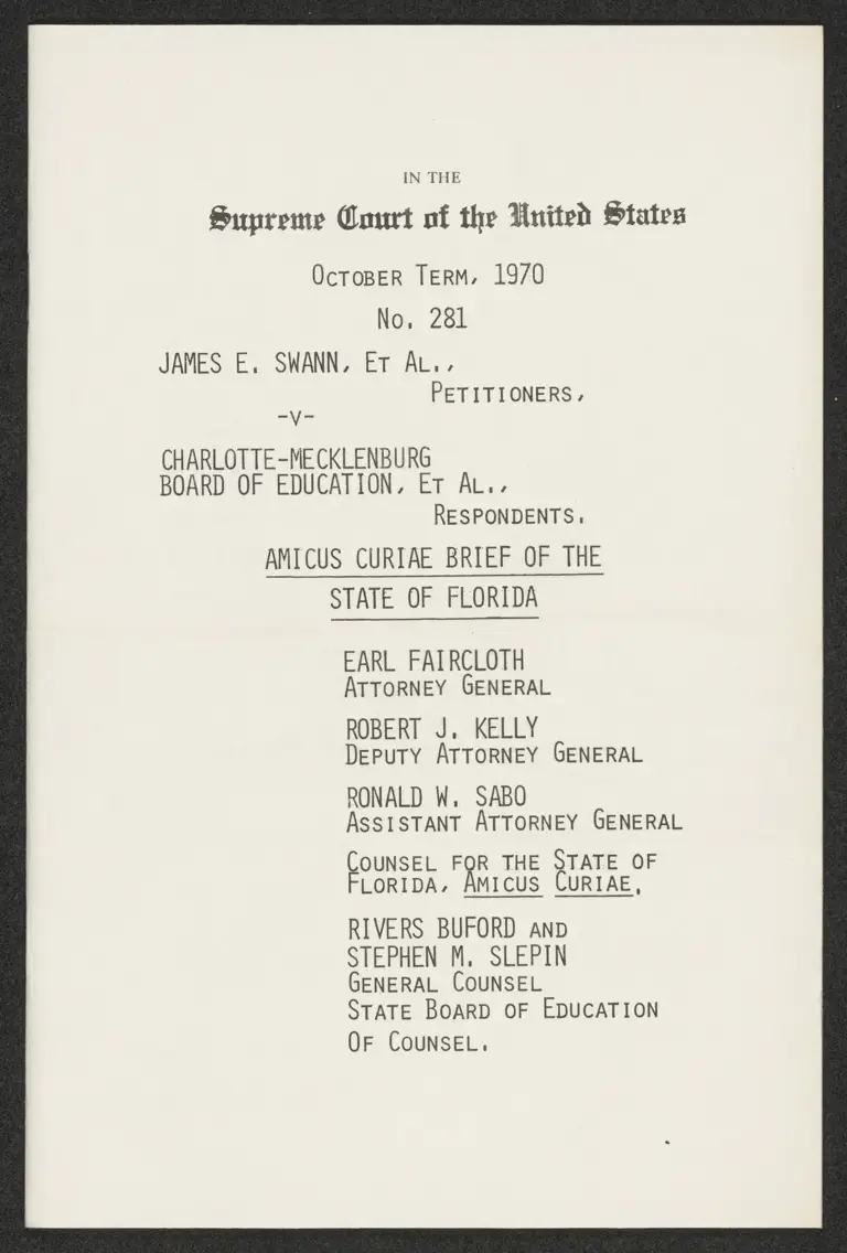 Amicus Curiae Brief of the State of Florida preview