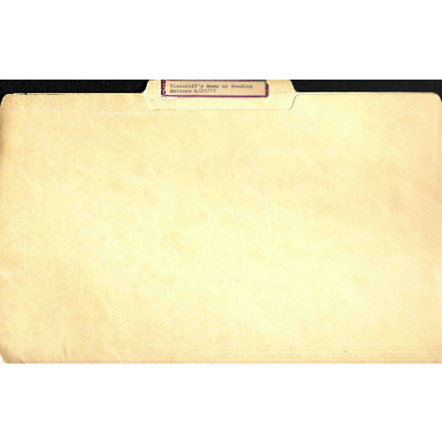 Adams v. Califano Plaintiff Memo On Pending Matters 6-27-77 (Folder) preview