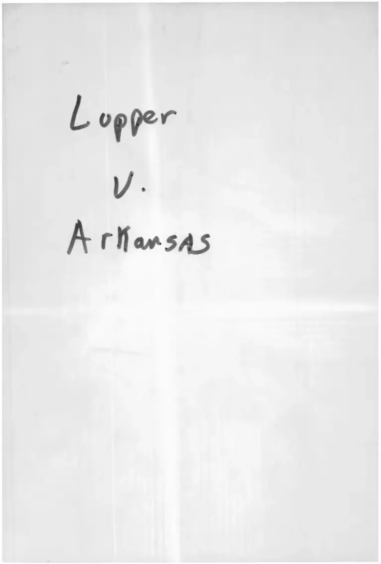 Lupper v. Arkansas petition for Writ of Certiorari preview