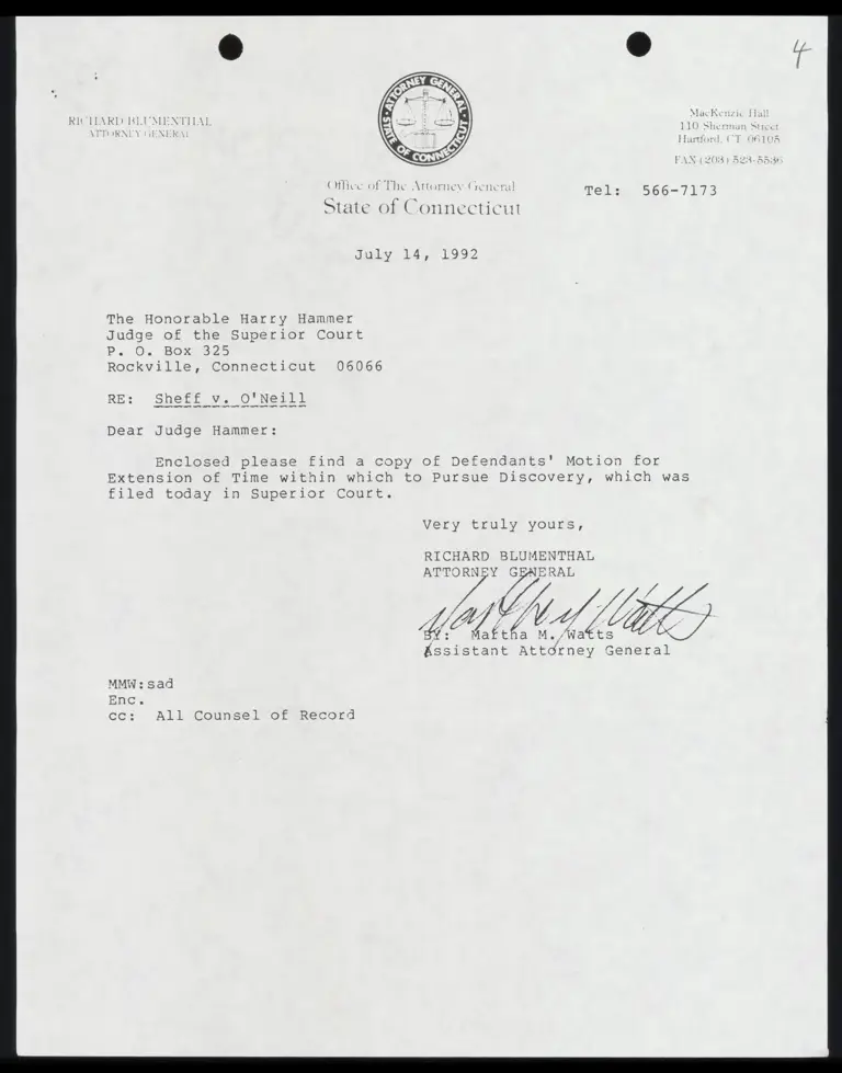 Defendants' Motion for Extension of Time in Which to Pursue Discovery preview