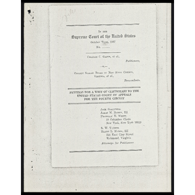 Petition for a Writ of Certiorari to the US Court of Appeals for the Fourth Circuit preview