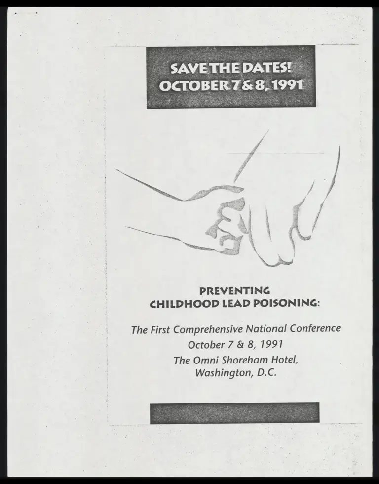 Save the Date Preventing Childhood Lead Poisoning: First Conference preview