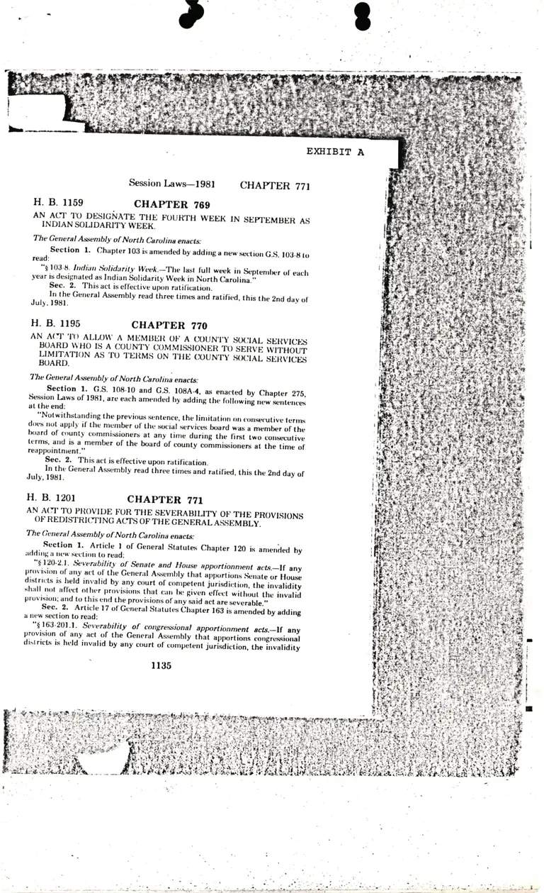 Legal Research on Session Laws - 1981, Chapter 769-772 preview
